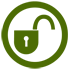 open lock icon