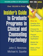 Insider's Guide to Graduate Programs in Clinical and Counseling Psychology: 2024/2025 Edition