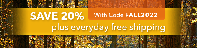 Save 20% with code FALL2022 + everday free shipping
