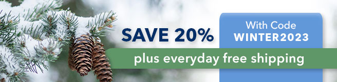 Save 20% with code WINTER2023, plus everyday free shipping